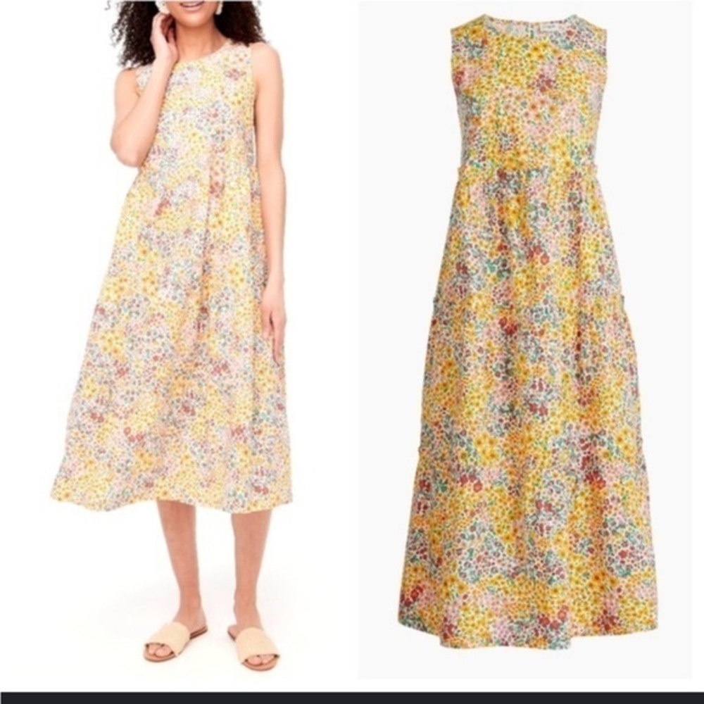 J. Crew Multicolor Floral Dress